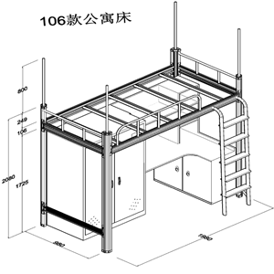 鳳崗附近單體公寓床帶柜子生產(chǎn)廠家_第1張